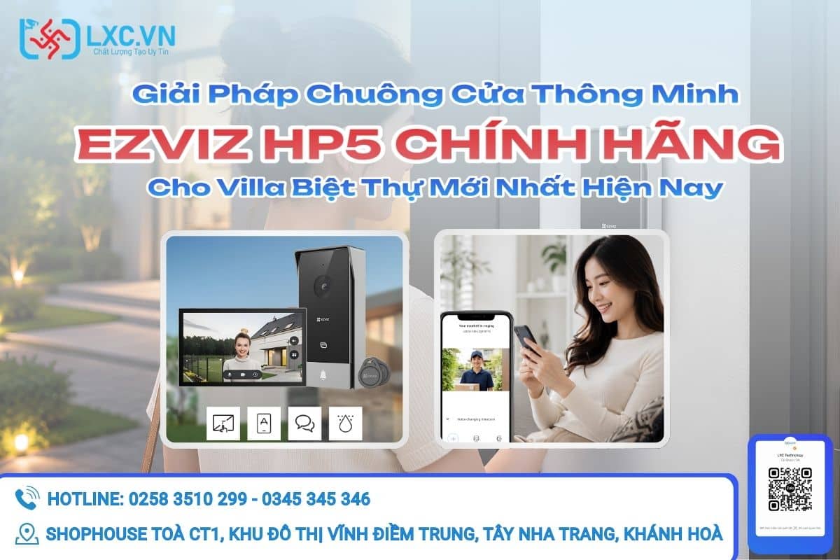 Giải Pháp Chuông Cửa Thông Minh EZVIZ HP5 Cho Villa Biệt Thự Mới Nhất Hiện Nay