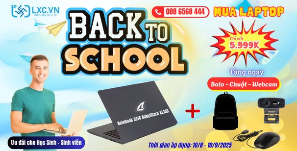Mua Laptop Tại LXC Nha Trang – Tặng Ngay Balo, Chuột, Webcam!