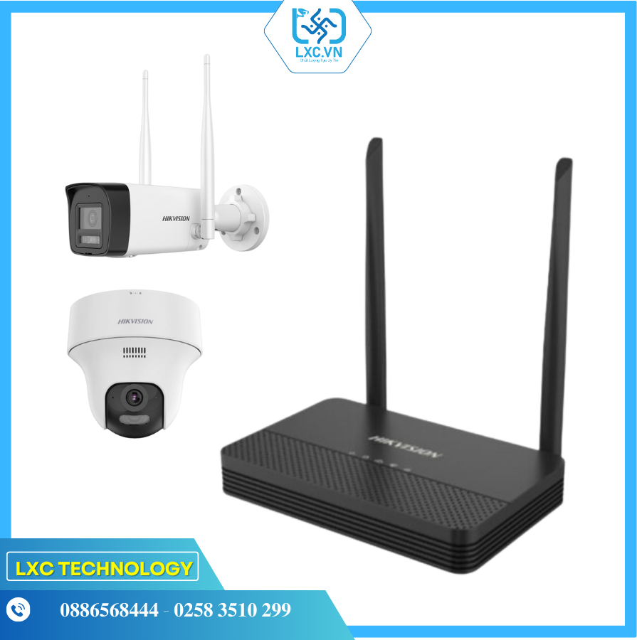Bộ KIT WIFI 2 camera 4MP (DS-J142I(STD)/NKS424W02H) | Chính hãng
