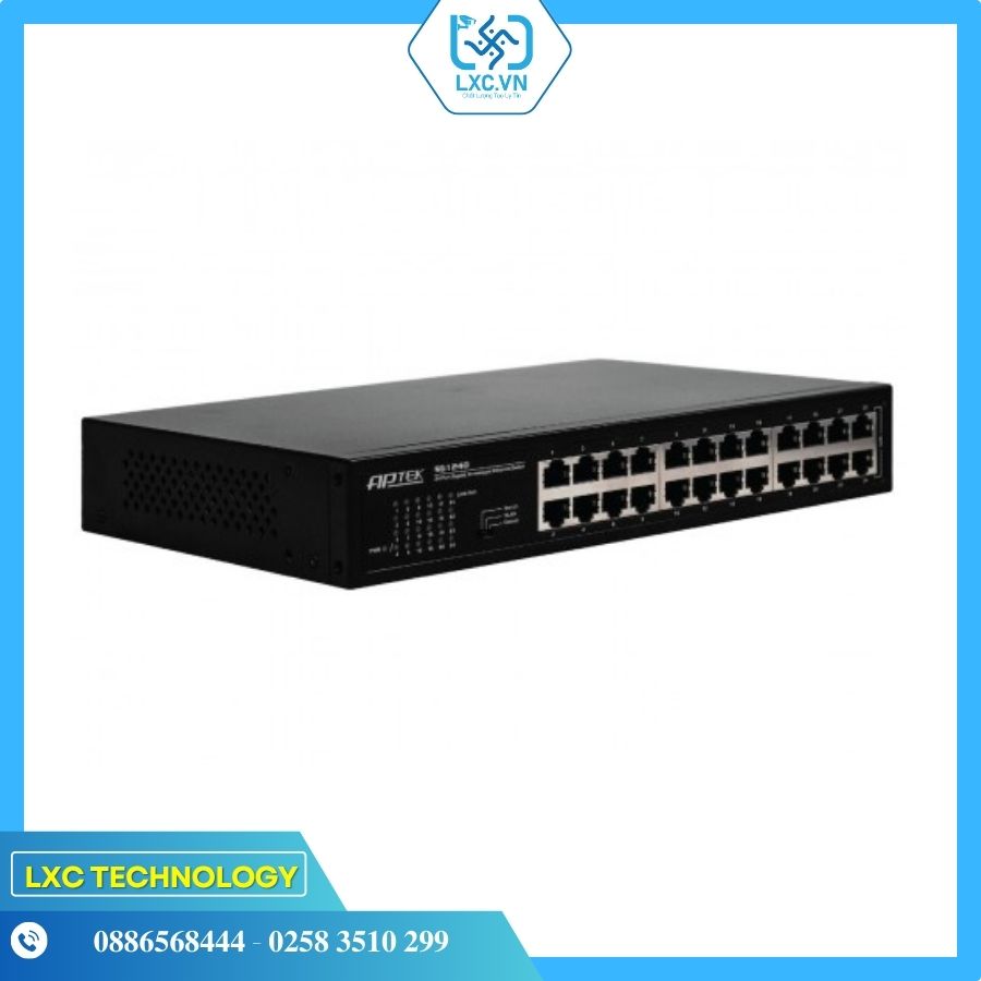 Thiết bị chuyển mạch SG1240, Hiệu APTEK (Switch 24 port) 