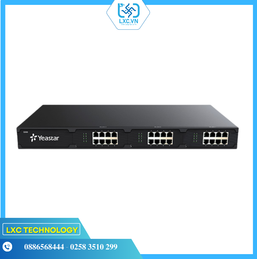 Tổng đài IP YEASTAR S300 500 User 120 Concurrent calls | Chính hãng
