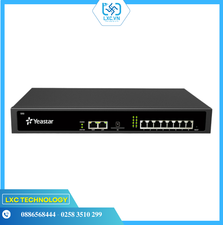Tổng đài IP YEASTAR S50 50 User 25 Concurrent calls | Chính hãng
