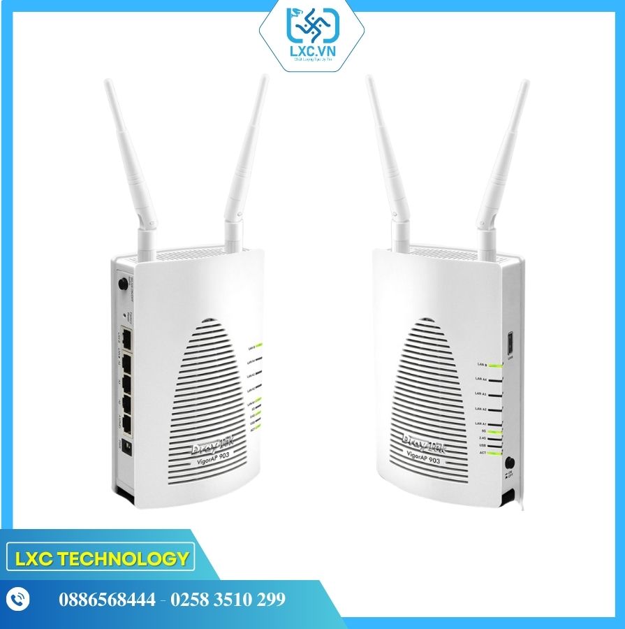 VigorAP903 AC1300 - MESH WiFi AP chuyên dụng tích hợp RADIUS Server | Chính hãng